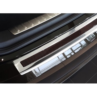 Накладка на задний бампер (карбон) BMW X6 F16 (2014-) бренд – Avisa главное фото